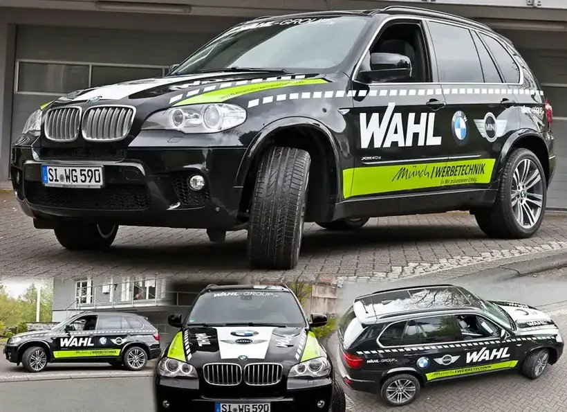 BMW X5 Folierung Wahl – Fahrzeugbeschriftung von Münch Werbetechnik Siegen