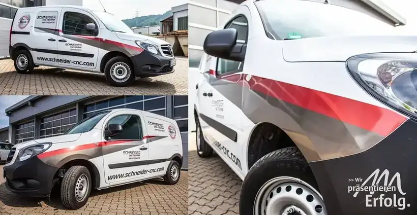 Transporter Schwan – Fahrzeugbeschriftung von Münch Werbetechnik Siegen