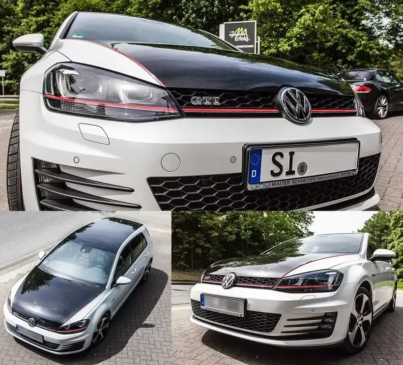 VW Golf GTI Dekorstreifen – Fahrzeugbeschriftung von Münch Werbetechnik Siegen