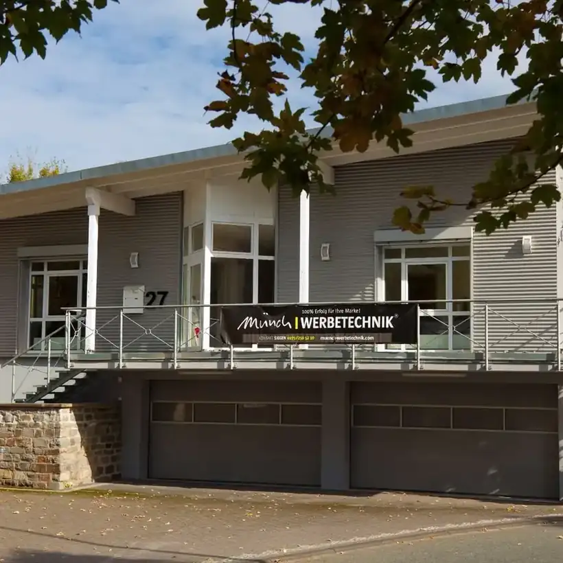 Firmengebäude von Münch Werbetechnik in Netphen bei Siegen