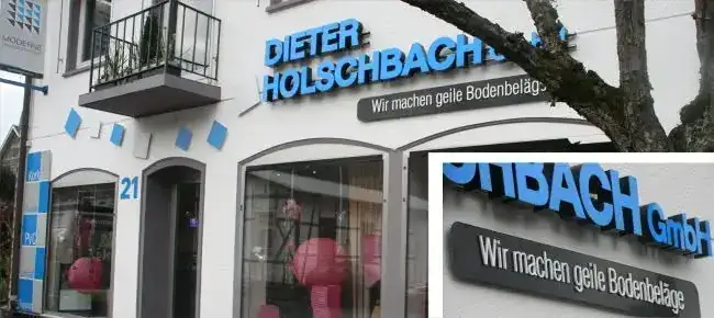 Schaufensterbeschriftung Holschbach – Glas, Fassade & Gebäude von Münch Werbetechnik Siegen